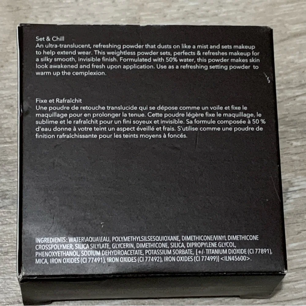 Becca hydra-mist setting and refreshing powder golden brown